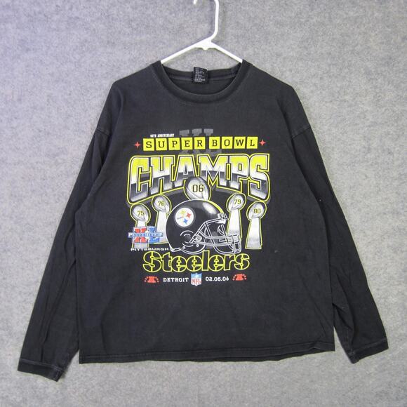 Pittsburgh Steelers Shirt Mens XL NFL Football Super Bowl Champs 2006 - Picture 1 of 9